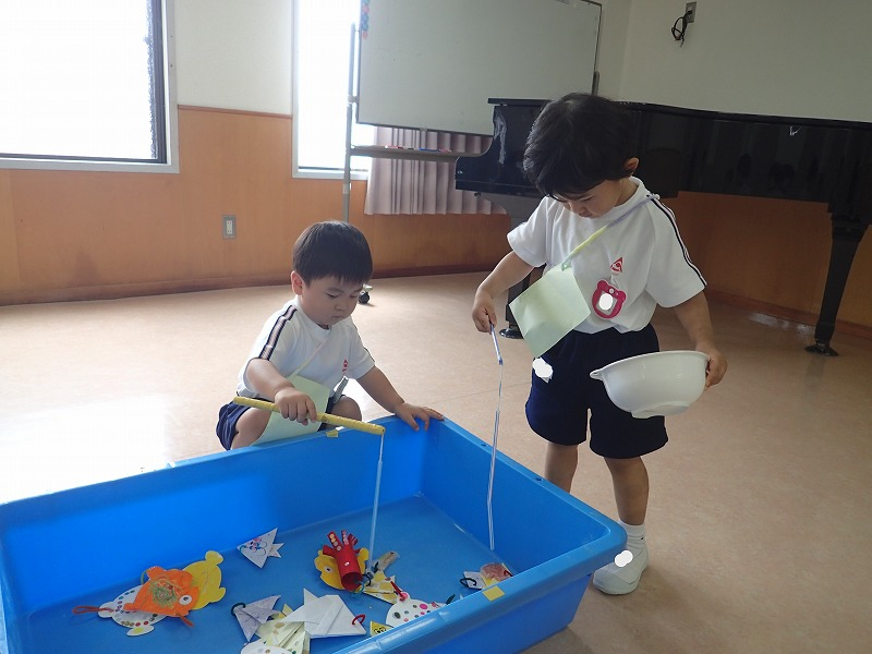 預かり保育の夏祭り