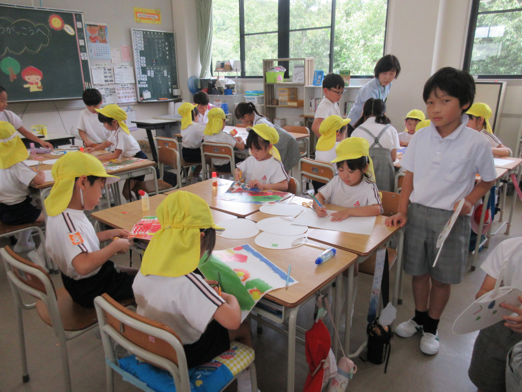 年長　小学校交流会