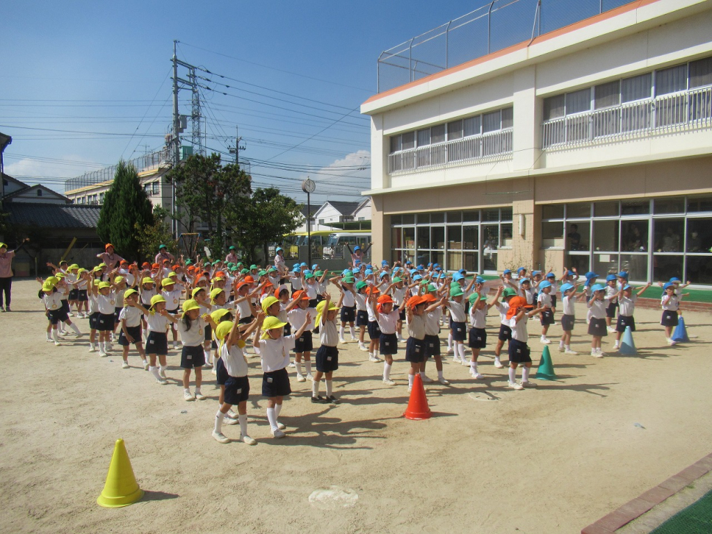 今日の年長組（参観日）