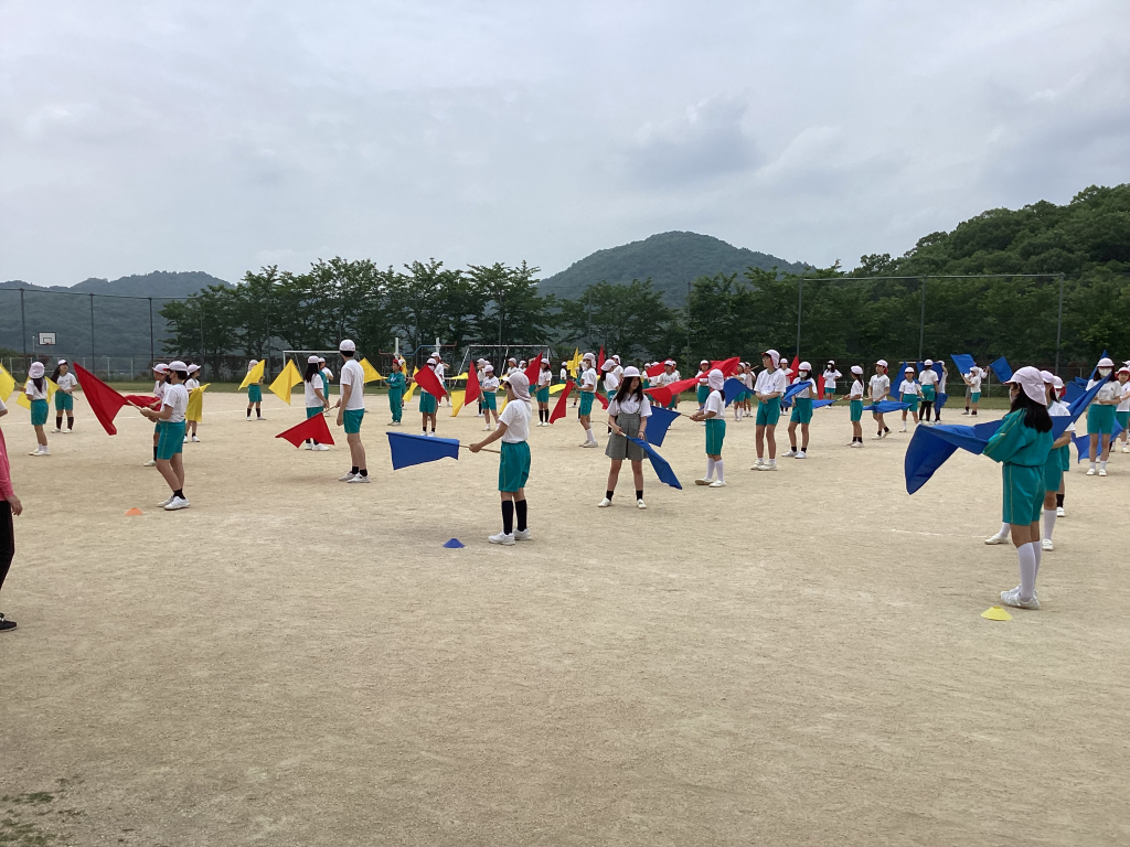 運動会の練習