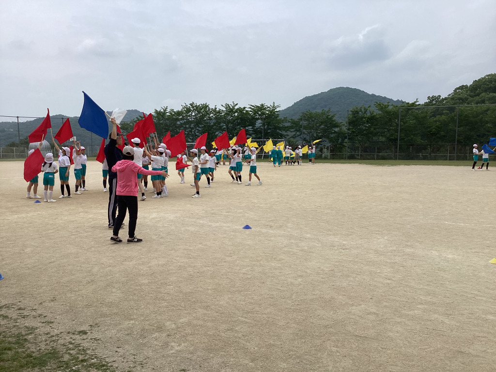 運動会の練習