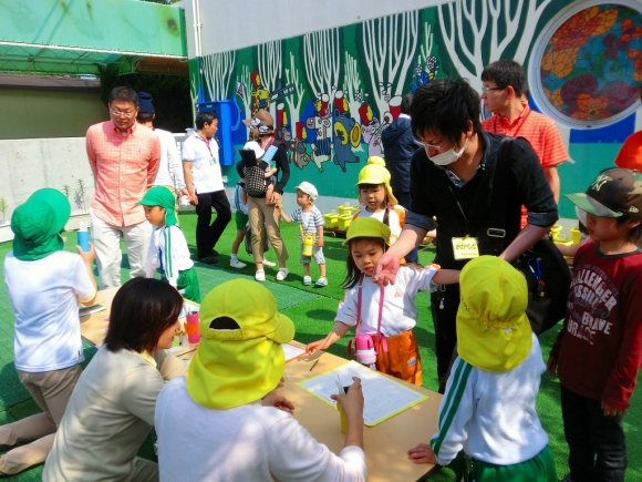 土曜参観日年長