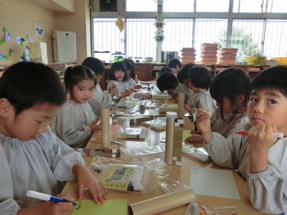 年長選択「万華鏡作り」