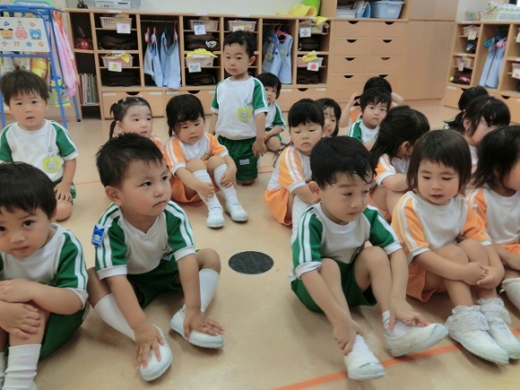 2歳児がんばってます