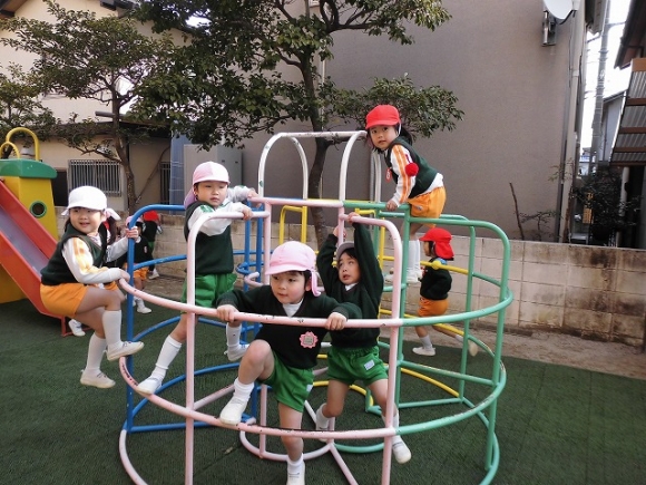 年少今年度最後の参観日