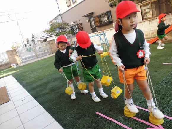 今日も第二園舎は元気です。