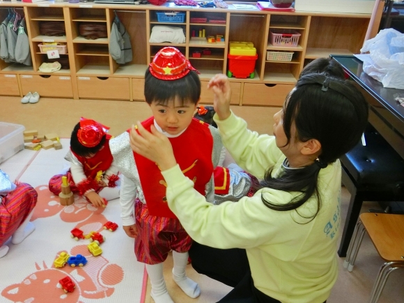 ２歳年少衣裳合わせ
