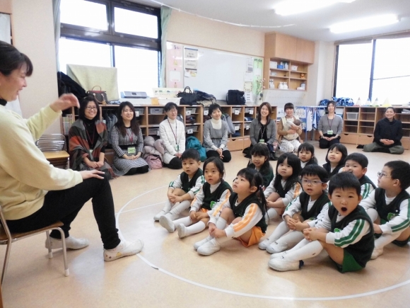 2歳最後の参観日がんばったよ。