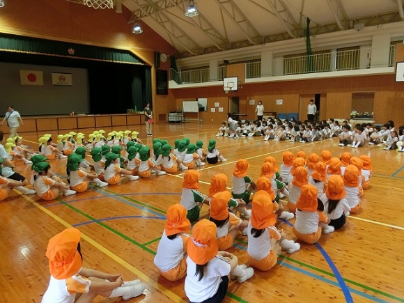 年長　小学校交流会