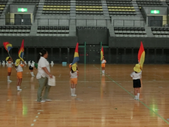体育館練習が始まりました