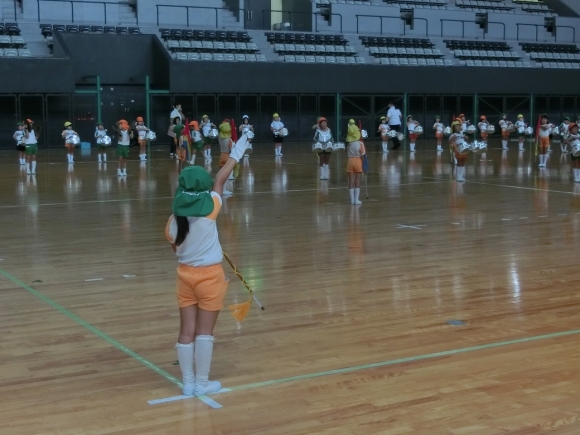 年長体育館練習