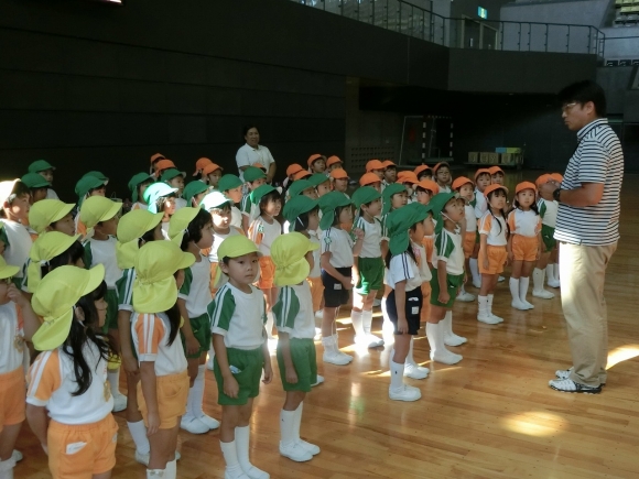 体育館最終練習（年長）