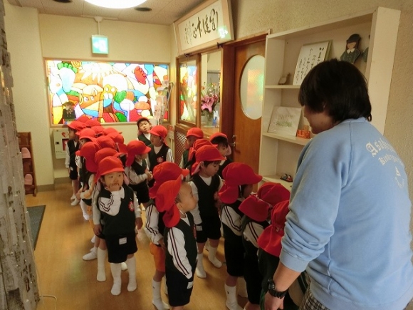 年少　第一園舎探検へ！