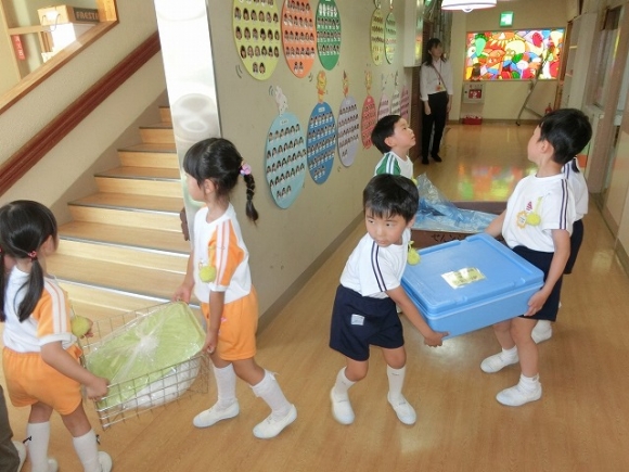 年長給食参観日