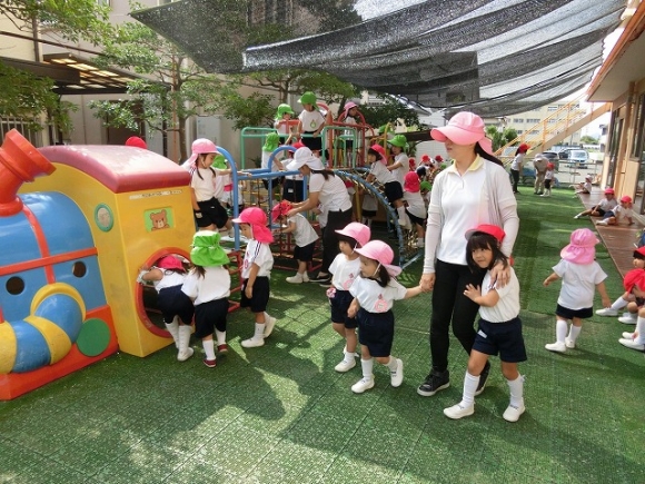幼稚園は楽しいね