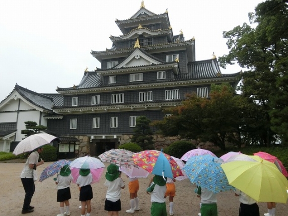 ゆり組　岡山城内見学