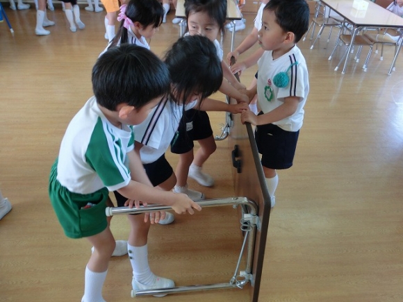 年長給食参観日