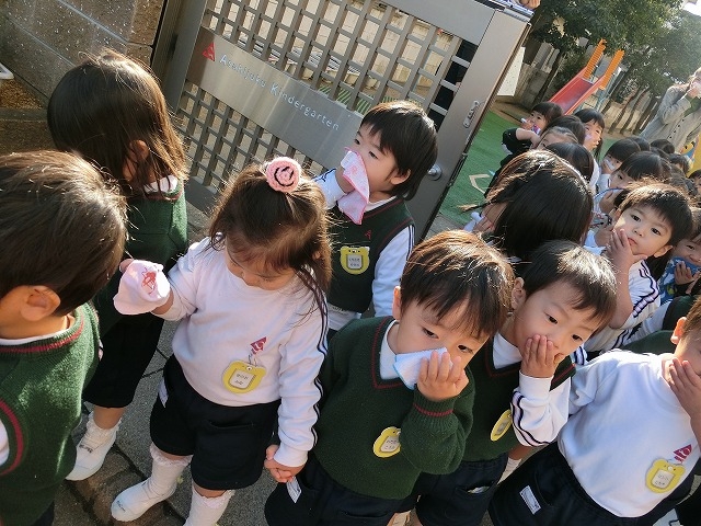 避難訓練（火災時）がありました。