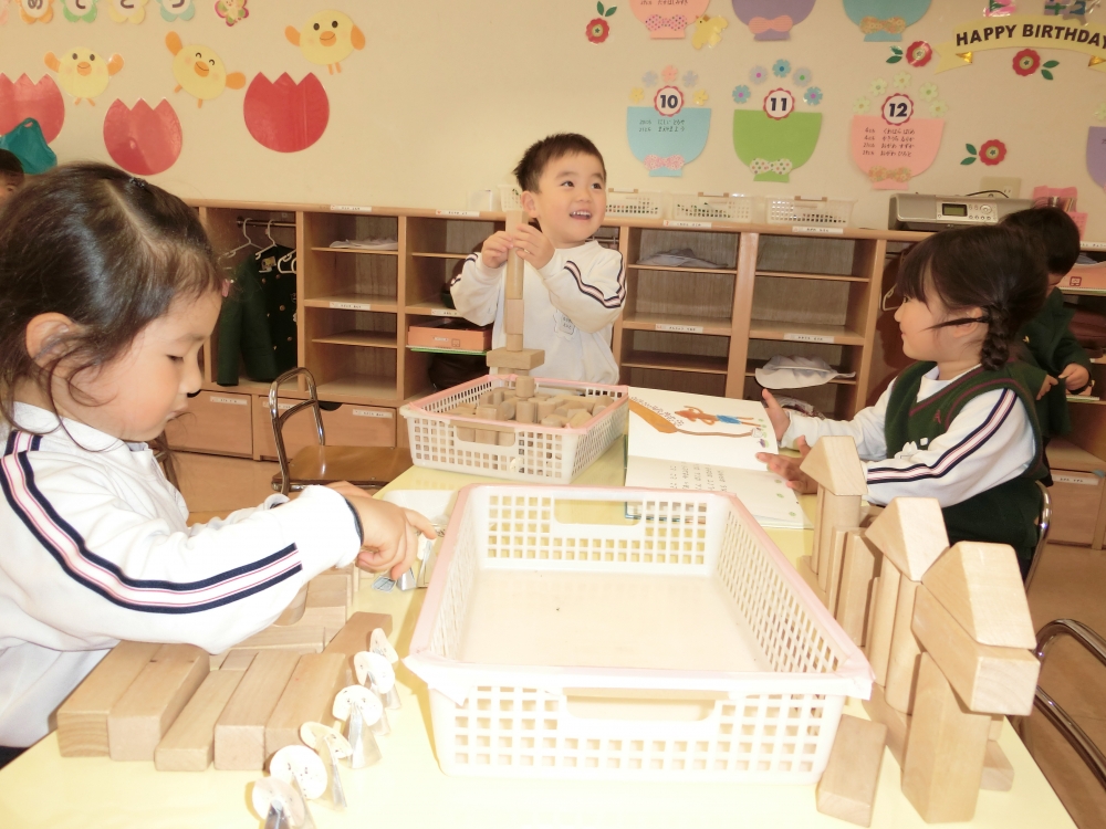 第二園舎で年少さんも元気いっぱい！