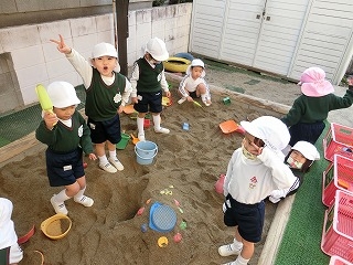 今日の第二園舎