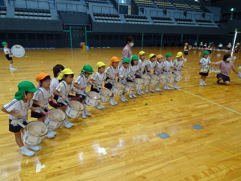 年長さん、音楽指導頑張りました。