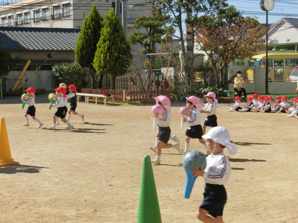 運動遊びワークショップがありました。