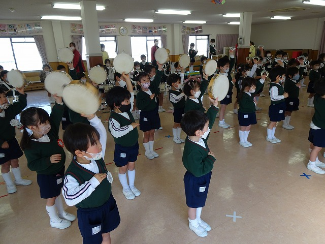 音楽指導がありました。