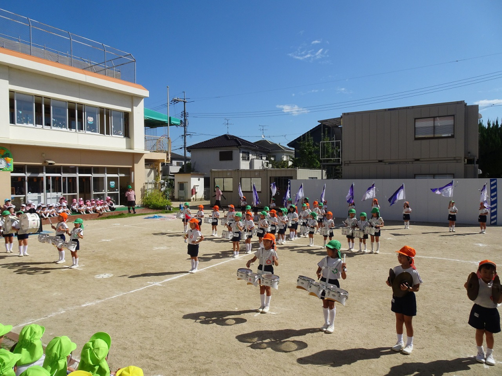 園内マーチング会/お月見会（年少）