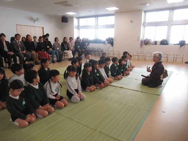 年長参観日（IBエキシビジョン・茶道参観日）