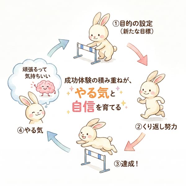 成功体験の積み重ねがやる気と自信を育てる