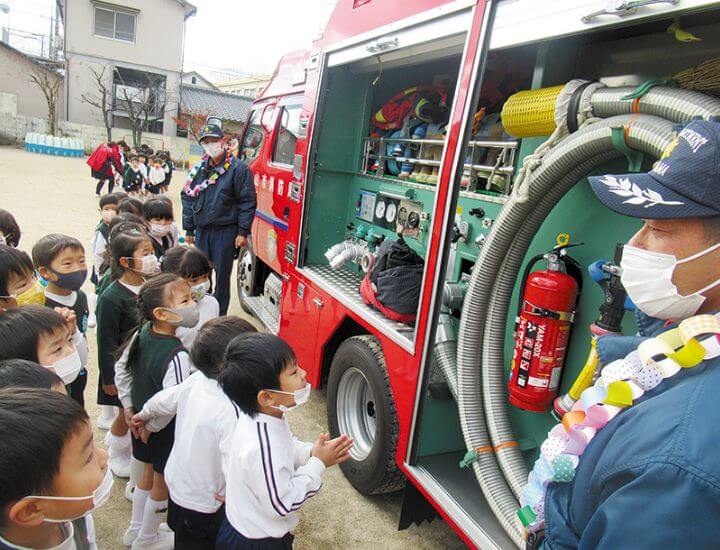 消防車が来園