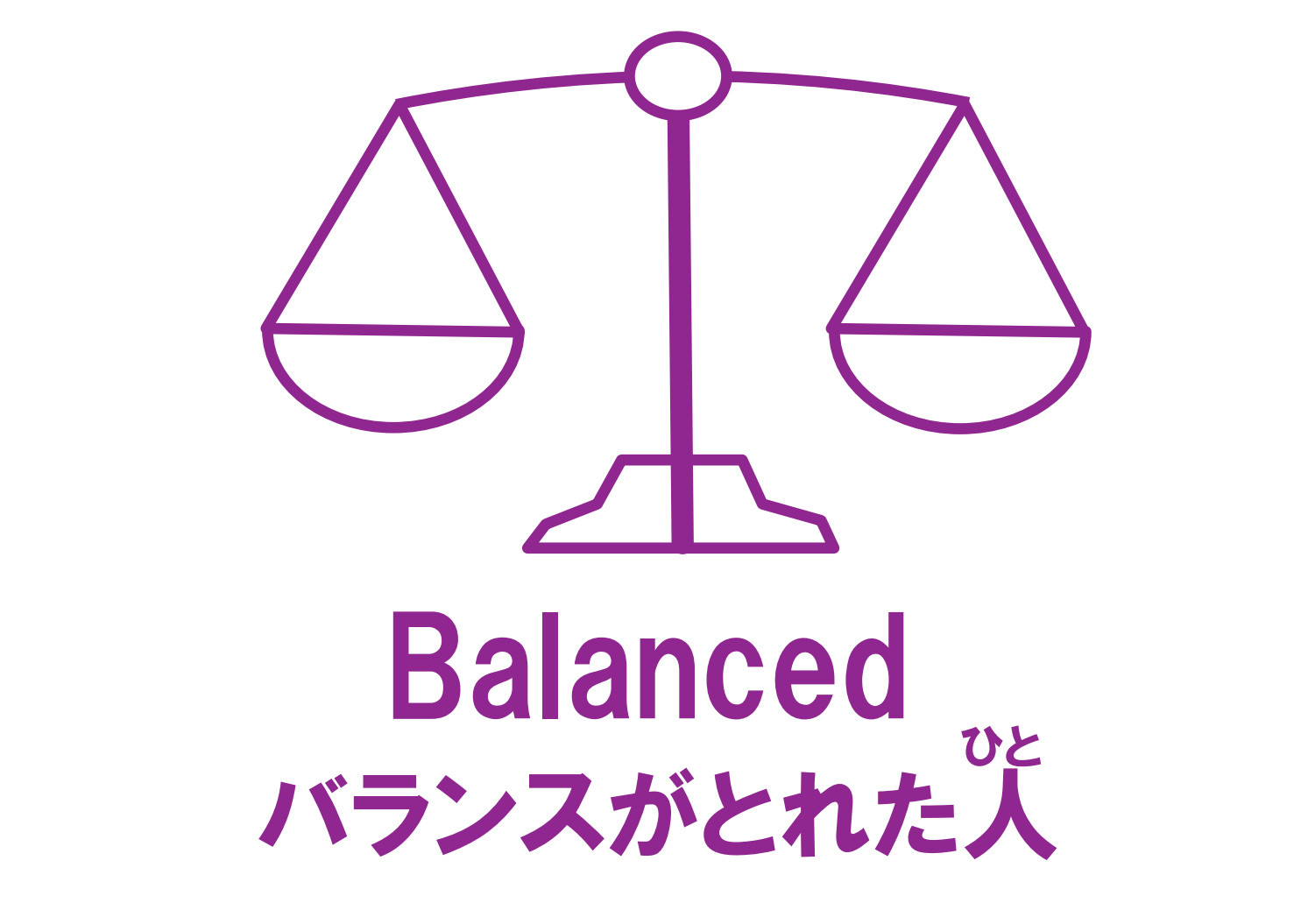 バランスのとれた人