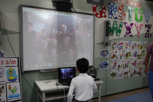 オーストラリアの小学生とSkypeで交流しました