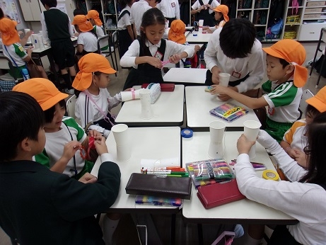 朝日塾幼稚園のお友達と交流をしました