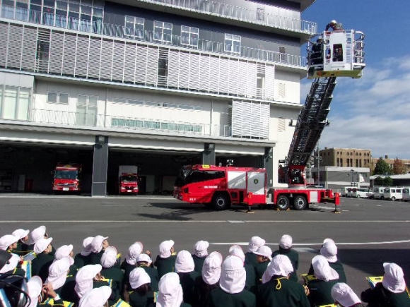 岡山市北消防署見学