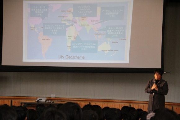 国連職員、奥田さんの講演会がありました。