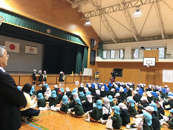 朝日塾幼稚園　年中さんとの交流会