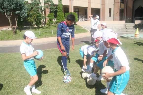 ファジアーノ岡山の選手が来てくれました！