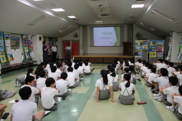 鳥海学園長による平和教育