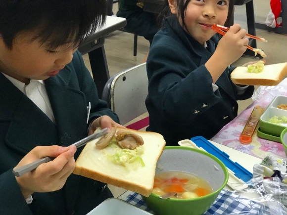 2学期最後の給食