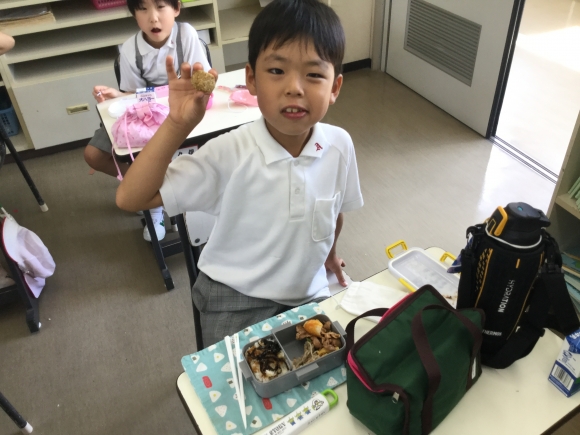 2学期初めてのお弁当の日