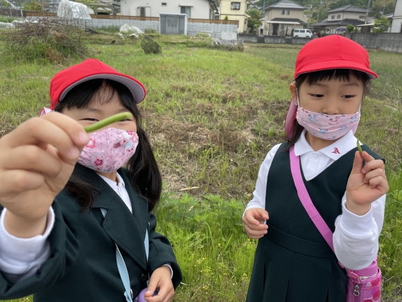 学校のまわり探検に行きました！