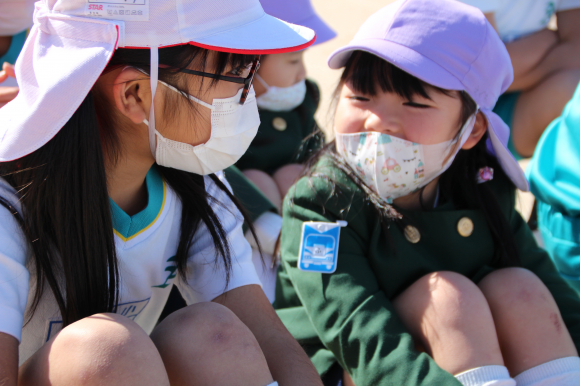 朝日塾幼稚園の年中さんとの交流