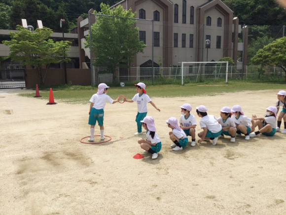 運動会の練習がんばっています。