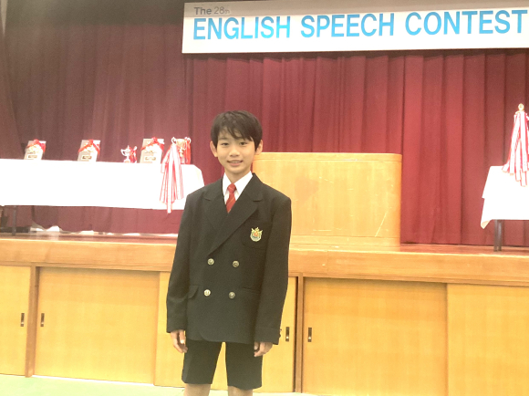 第28回ノートルダム杯英語スピーチコンテスト　 本校児童が最優秀賞を受賞！