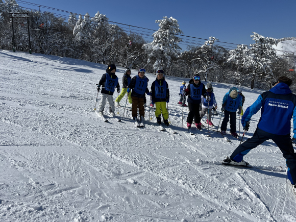 スキー教室2日目 ランチタイム