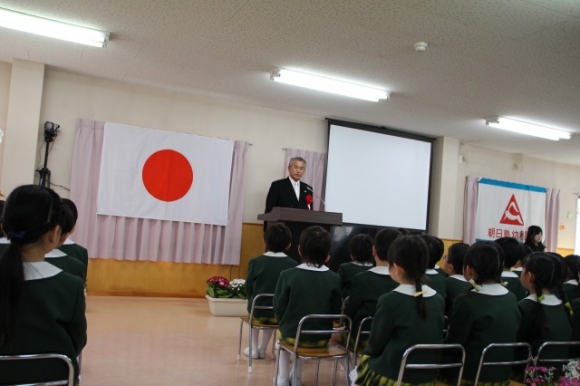 朝日塾幼稚園の卒業式に行ってきました