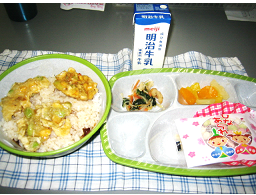 親子で考える給食レシピコンテスト受賞作品　3月の献立　№1