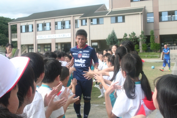 ファジアーノ岡山の選手が来てくれました！