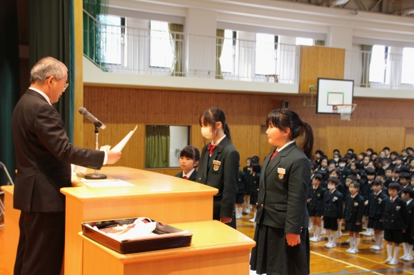 学校長賞。皆の為に頑張ってくれました。
